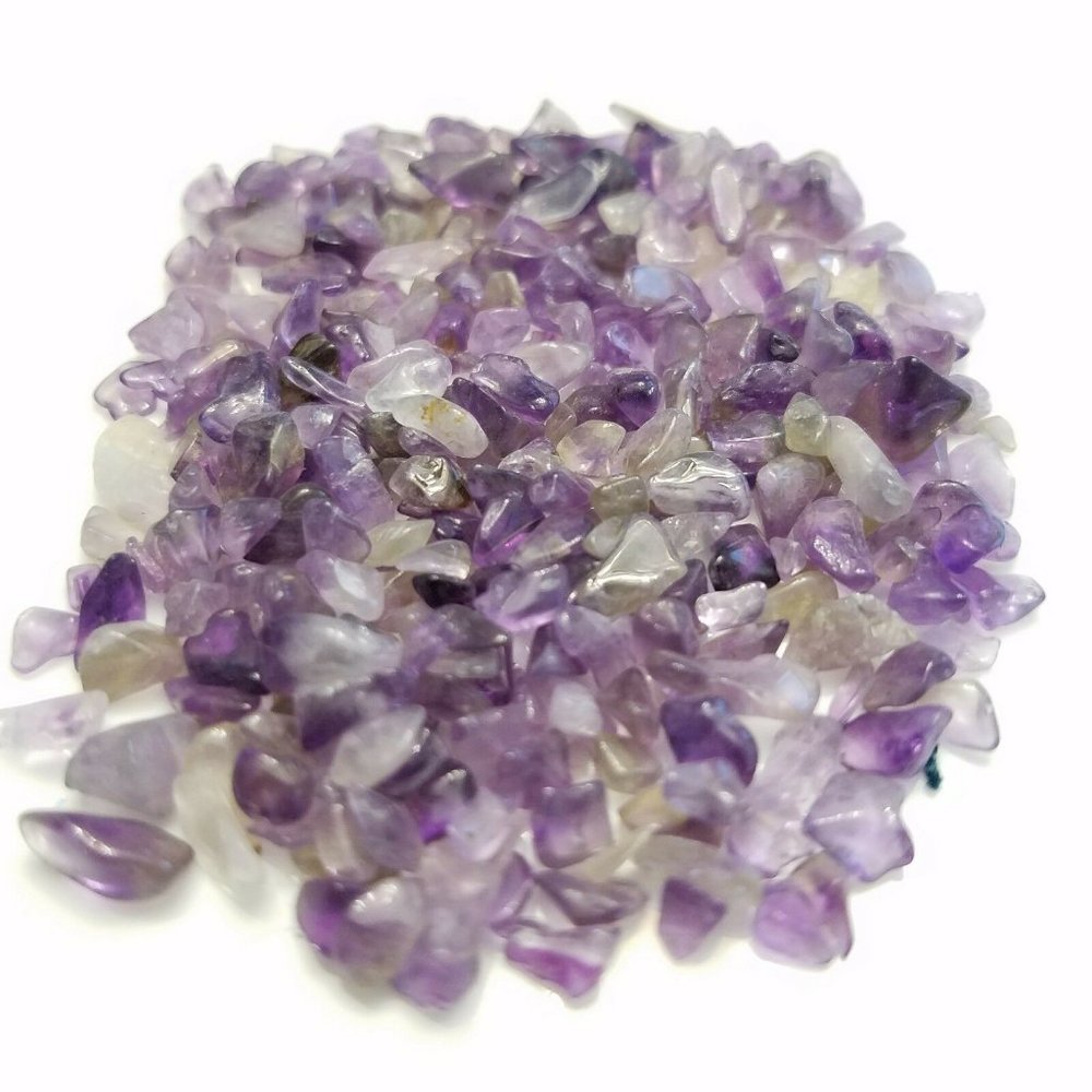 Amethyst Gemstone Embellishment Pcs Small Undrilled Natural Mini Chips 150g